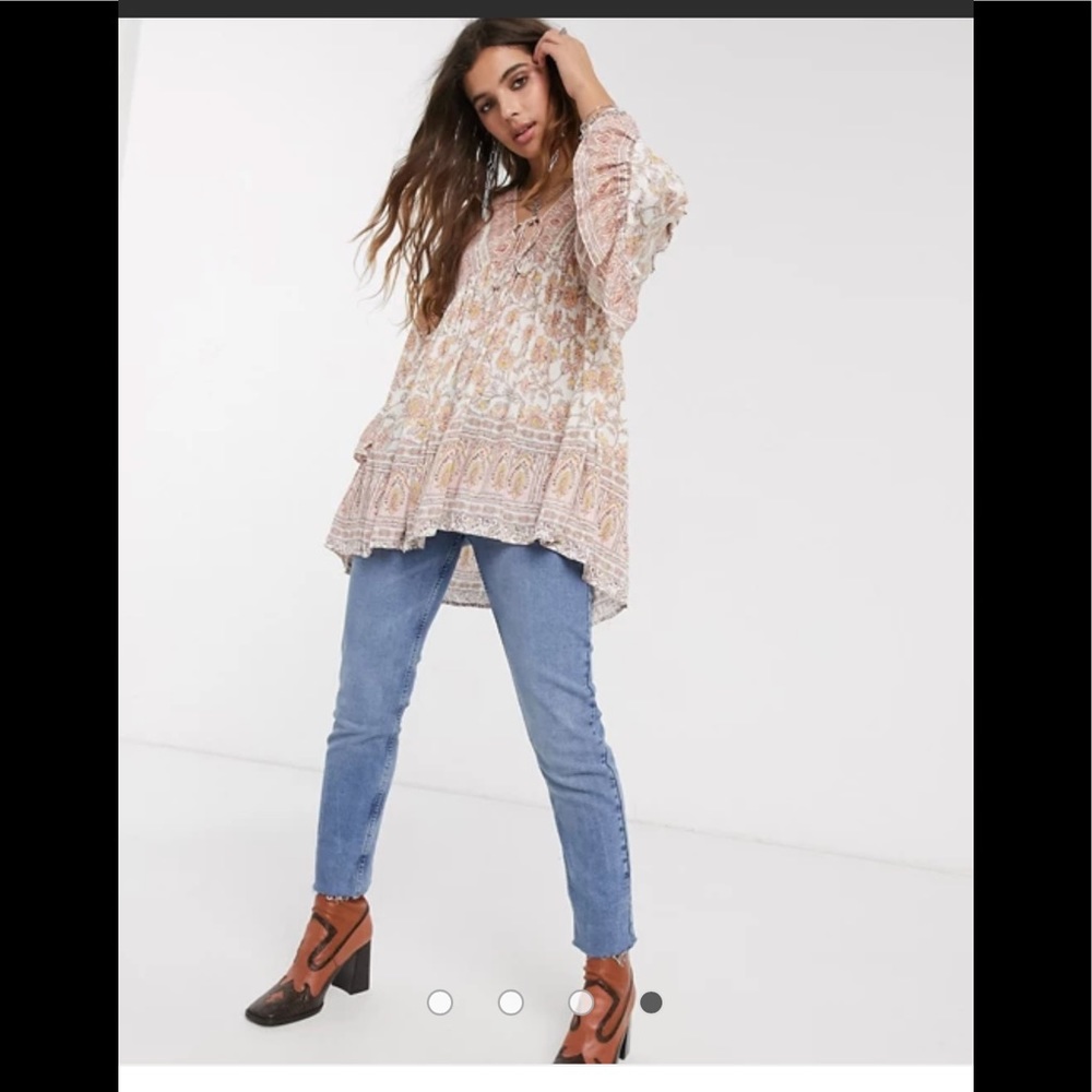 ⬇️NWT Free People Moonlight Dance Printed Tunic - Picture 2 of 16